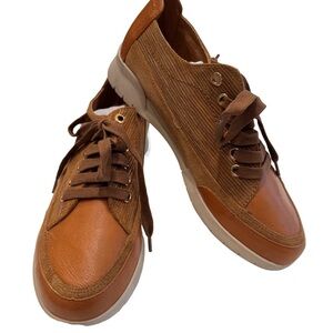 Emilie Karston Women’s Leather & Suede Lace Up Shoes/ Sneakers Sz 7.5 / EU 39